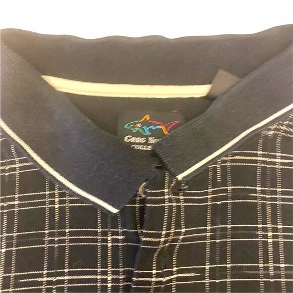 Greg Norman Collection black patterned polo shirt - Picture 4 of 10